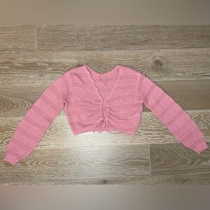 Hollister Pink Knit Crop Top